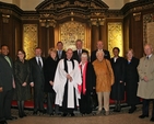 Representatives of the charities who received cheques from the money raised by the St Ann’s Black Santa Christmas Appeal pictured with the Revd David Gillespie, Vicar. 