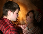 Dean Rodgers and Bethie Fowler from the Dublin University Players perform from Romeo and Juliet in Christ Church Cathedral as part of the Dublin Shakespeare Festival.