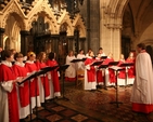 The Christ Church Cathedral Girls' Choir and the Cathedral Choir singing at the Charity Carol Service in Aid of the Camphill Communities of Ireland.