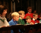 Pictured are some of a number of choristers who received awards from the Royal School of Church Music (RSCM). The choristers, who were drawn from 5 choirs from Dublin and Belfast, are shown preparing for Evensong in Christ Church Cathedral where they received their awards.