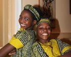 Pictured are two members of the WATOTO Children's Choir from Uganda prior to their concert in Rathfarnham Parish Church. 