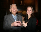 Ronald Rumball, parishioner, and Nicola Pirepoint, representing Nicholls Funeral Directors, pictured at the launch of the Friends of St Ann's Society in the Mansion House, Dawson Street, Dublin. 