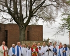 Archbishop Michael Jackson is pictured with the choir of All Saints’ Church, Grangegorman, Clergy and Lay Ministers following the service in which Helen Gorman and David Reynolds were commissioned to the lay ministry. 