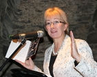 Minister Mary Hanafin launches the paperback edition of Dr Kenneth Milne's Christ Church Cathedral Dublin: A History in the cathedral's crypt.