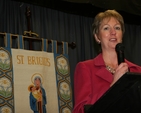 The Stillorgan and Blackrock Mothers' Union Branch leader, Hilary Gallagher speaks at the reception to mark the centenary of the foundation of the branch.