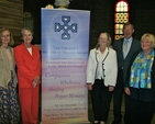 Members of the Blessington branch of the Church's Ministry of Healing; Anne Fox, Thea Boyle, Daphne Harvey, Berkeley Vincent and Vivien Vincent, at the organisation's Annual Thanksgiving Service and Gift Day in St George & St Thomas’ Church in Dublin city centre. 