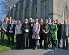 Robert Cochran, TRCEG; Máirtín de Burca, TRCEG Chairperson; Carol Newburn, Taney Parish; Canon Patrick Comerford, Director of Spiritual Formation at the Church of Ireland Theological Institute; the Revd Canon Horace McKinley, Rector; Pamela Sheil, Whitechurch Parish; Helen McSharry, TRCEG; Helen Shiel, TRCEG Methodist representative; Alan Shiel, Whitechurch Parish; Teresa Hunt, Holy Cross TRCEG; Gabriel Hunt, Holy Cross TRCEG; and Owen Lemass, TRCEG, pictured following the 3Rock Churches Environmental Group ‘Water Awareness Sunday' Ecumenical Service in Whitechurch Parish Church.