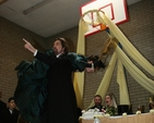 Henry Irving (David Linehan) and Ellen Terry (Estelle Clements) performing a scene from the Taming of the Shrew at the re-enactment of the Wedding of Bram Stoker and Florence Balcombe in St Ann's. Bram Stoker, best known as author of Dracula but also a close friend of Henry Irving was married in St Ann's in 1878.