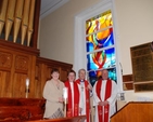 The dedication of a new stained glass window by the Most Revd Dr Michael Jackson, archbishop of Dublin and bishop of Glendalough in Rathfarnham Parish Church.