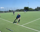 Delgany on the attack at the Diocesan Inter-Parish Hockey Tournament.