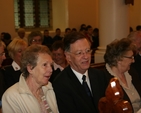 Daithí Ó Maolchoile and Olive Uí Mhaolchile at the Boys Brigade Council Thanksgiving Service in Booterstown, Dublin.