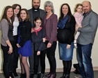 The Revd Eoghan Heaslip and his family following the launch service of ICON Community in the Methodist Centenary Church in Leeson Park. 