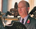 The British Ambassador to Ireland, Dominick Chilcott, reads a lesson at the annual Remembrance Sunday Service in St Patrick’s Cathedral. (Photo: Patrick Hugh Lynch)