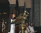 Lindsey Sweetman of CanTeen Ireland pictured speaking at the Irish Cancer Society Ecumenical Service in Christ Church Cathedral.