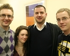 At the Christian Unity Service at the Church of Ireland Theological Institute (left to right) are Jason Kernohan (ordinand), Harriet Campbell (Christ Church Cathedral Choir), Brian Lucey (ordinand) and Jack Kinkead (ordinand).