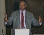 The Revd Jesse Jackson speaking in St George and St Thomas' Church, Dublin 1. 