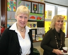 Pictured are Noeleen Taylor and Shone Rusk of St Laurence's Parish, Chapelizod at the reception in the parish school that followed the re-dedication of two stained glass windows in the Church by the Archbishop of Dublin, the Most Revd Dr John Neill.