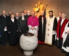 Church leaders of many different denominations, including Archbishop Diarmuid Martin and Archbishop Michael Jackson (centre), gathered in St Fintan’s Roman Catholic Church in Sutton for the inaugural service for the Week of Prayer for Christian Unity in Dublin. 