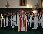 Clergy pictured at the commissioning of the new DIT Chaplain, the Revd J P Kavanagh, Rector of Kells Priory, in Christ Church Cathedral. 