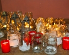 Candles pictured at the Advent Walk of Light, an inter-church journey organised by the Dublin Council of Churches.