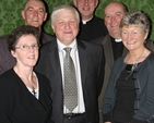 Pictured at a dinner hosted by the Board of Christ Church Cathedral to mark the retirement of the former Archdeacon of Glendalough, the Venerable Edgar Swann are (left to right) Gladys Swann, the Venerable David Pierpoint, Archdeacon of Dublin, the Venerable Edgar Swann, the Dean of Christ Church Cathedral, the Very Revd Dermot Dunne, the Venerable Ricky Rountree,  Archdeacon of Glendalough and Mrs Sue Harman, widow of the late Dean Desmond Harman.