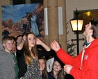 Jonny Somerville tosses a coin for the ‘heads or tails’ game during Essential Narnia in Christ Church Bray. 