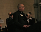 Canon Stephen Neill speaking at the Special Meeting of the General Synod of the Church of Ireland, Christ Church Cathedral.