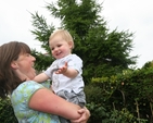 Mother and Son at a coffee morning in Drumcondra Rectory in aid of St Francis Hospice, Raheny.