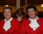 Stella Atkinson and Sylvia Gray from the Choir of All Saint's Church, Blackrock at the ordination to the Priesthood of the Revd Ruth Elmes in St Brigid's Church, Stillorgan.