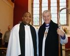 The Archbishop, the Most Revd Dr Jackson with the Revd Obinna Ulogwara, Honorary Diocesan Chaplain for the International Community at the Diocesan Discovery Thanksgiving Service.