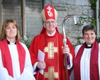 Pictured is the Revd Suzanne Harris (left) at her ordination to the Priesthood in St Philips and St James' Church, Booterstown. Also pictured is the Archbishop of Dublin, the Most Revd Dr John Neill and the Revd Gillian Wharton, Rector of Booterstown and Mount Merrion.