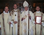 Pictured at the Eucharist to mark the retirement of the Most Revd Dr John Neill, Archbishop of Dublin and Glendalough, in Christ Church Cathedral were the Ven Ricky Rountree, Archdeacon of Glendalough; the Most Revd Dermot Dunne, Dean; and the Ven David Pierpoint, Archdeacon of Dublin. The event also celebrated the twenty-fifth anniversary of Archbishop Neill’s Episcopal Ordination. 