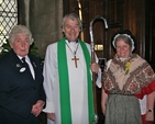 The Most Revd Dr Michael Jackson, Archbishop of Dublin and Bishop of Glendalough, pictured with Emila Corrigan, Girls Friendly Society President (left) and her successor Glenys Payne, in Christ Church Cathedral prior the closing service of the GFS World Council which was held in Ireland from 24 June - 4 July. Ms Payne was commissioned at the service.