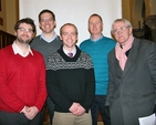 Members of CMS Ireland pictured at the Commissioning of Andy McCormick (centre) as Parish Development Worker of CMSI (RoI) in Whitechurch Parish Church (l-r); Niall Manogue, Roger Cooke, Ronnie Briggs and the Revd Horace McKinley, Rector. 