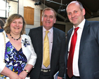 Kathryn and Cllr Jim Ruttle with East Glendalough School principal, Alan Cox, at the celebrations to mark the school’s 25th anniversary. 