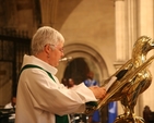 The Revd Canon Katharine Poulton reading the lesson at the Discovery 5th Anniversary Thanksgiving service in Christ Church Cathedral.