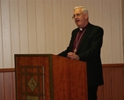 Archbishop Neill pictured speaking during the visit of Christian Church leaders to the Islamic Cultural Centre.