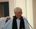 Canon Horace McKinley giving a vote of thanks at the Discovery Diocesan Thanksgiving Service.