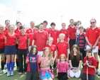 The Whitechurch team and supporters at the Diocesan Inter-Parish Hockey Tournament in Booterstown.