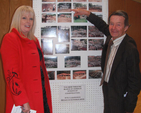 Local TD, Mary Mitchell–O’Connor admires the work done at Kisiizi Hospital with David Barrett, who supervised the construction. Parishioners and friends of St Paul’s Church in Gleneageary raised €200,000 for the completion of a new theatre building at Kisiizi Hospital in Uganda and the training of an additional surgeon