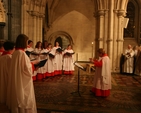 Pictured are the Christ Church Cathedral Choir singing at the Ash Wednesday Eucharist in the Cathedral under the direction of Judy Martin.