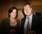 Pictured are the registrar of Trinity College Dublin, Juergen Barkhoff and his wife Doris Barkhoff at the reception preceding the Opera Theatre Company Concert in Trinity College Chapel in aid of the Dublin Simon Community.