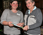 Dublin and Glendalough Mothers’ Union enterprise rep, Olive Good, with her mother Dublin and Glendalough treasurer, Jean Denner, at the inaugural Mums in May tea party in Christ Church Cathedral. 