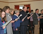 Attendees pictured singing at the first session of the Living Worship Course in Mageough House, Rathmines.