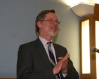 Pictured is Professor Ferdinand Von Prondzynski, President of Dublin City University speaking at an ecumenical lenten talk in the Parish Hall of the (RC) Church of the Annunciation on the topic Are we ready for the future. The talks are organised by the Church of Ireland Rathfarnham Parish, and the Roman Catholic Parishes of the Annunciation and Ballyroan.