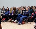 Susie Keegan introduces the TY Advance Day in Taney Parish Centre on November 21. 