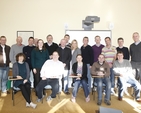 The Revd Dr Maurice Elliott, Director, pictured with second year students after their Leadership lecture at the Church of Ireland Theological Institute. 