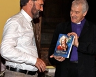 Marcus Losack and Archbishop Michael Jackson at the launch of Marcus’s book Rediscovering Saint Patrick: A New Theory of Origins which took place in the Deanery of St Patrick’s Cathedral, Dublin, on Thursday October 24.