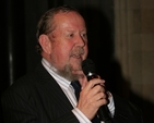 Pictured speaking at the launch of Embracing Women - Making History in the Church of Ireland in Christ Church Cathedral by the Revd Canon Ginnie Kennerley is Sean O'Boyle of Columba Press.