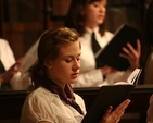 A Chorister from the International Handel Festival Chorus (under the Direction of Dr Tim Sharp) which performed Messiah in Christ Church Cathedral.